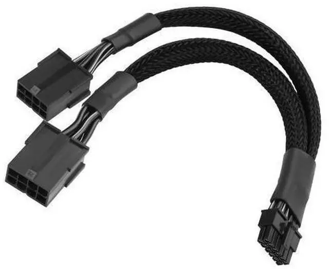 Main image of SQC118 12VHPWR PCIe 5.0 12-Pin to Dual 8-Pin (6+2) PCIe Adapter Cable for RTX 4090/4080/4070 Ti, PCI Express 5.0 GPU Power Adapter, 20cm Braided Cable