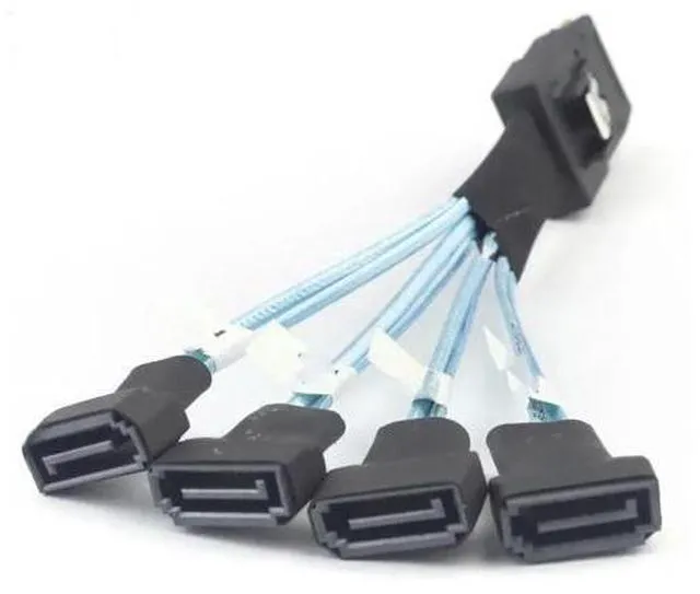 Main image of FOR MINI SAS SFF-8087 to 4 Ports SATA 7P connection Cable For Server