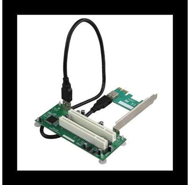 Main image of FOR Desktop PCI-Express PCI-E to PCI Adapter Card PCIe to Dual Pci Slot Expansion Card USB 3.0 Add on Card Convertor