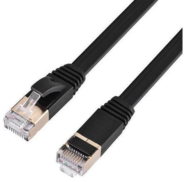 Alt view image 4 of 7 - RJ45 LAN Cable, Black Retractable LAN Network Cable, Flat Ethernet Cord for LAN Network