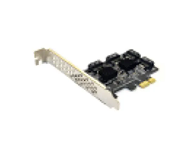 Alt view image 2 of 6 - 4 port SATA 3.0 to PCIe expansion Card PCI express PCI e SATA Adapter PCI-e SATA 3 Converter with Heat Sink for PC IPFS SSD HDD