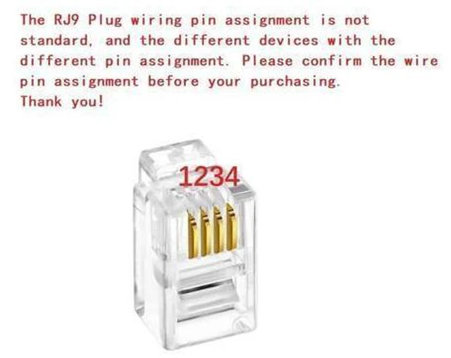 Alt view image 6 of 6 - D-SUB 9 PIN 9P DB9 FEMALE TO RJ9 RJ10 RJ11 4P4C PLUG RS232 SERIAL COMMUNICATION CABLE, RJ9 RJ11 TO COM DB9 FEMALE CONNECT KABLE (Wiring 2) 3M Length