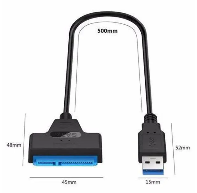 Alt view image 5 of 5 - 3.0 To SATA3 HDD SSD Hard Disk Drive Adapter Converter Cable SataIII To 3.0 For 2.5" Inch Sata III Hard Disk Converter