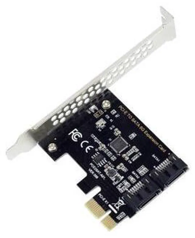 Alt view image 2 of 7 - Weastlinks PCI-E to SATA3.0 Adapter Card PCI Express X16 to SATA3.0 7Pin 2 Ports SATA III 6G Expansion Card for PC Desktop