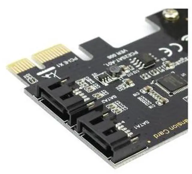 Alt view image 3 of 7 - Weastlinks PCI-E to SATA3.0 Adapter Card PCI Express X16 to SATA3.0 7Pin 2 Ports SATA III 6G Expansion Card for PC Desktop