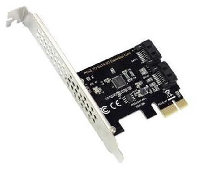 Alt view image 5 of 7 - Weastlinks PCI-E to SATA3.0 Adapter Card PCI Express X16 to SATA3.0 7Pin 2 Ports SATA III 6G Expansion Card for PC Desktop