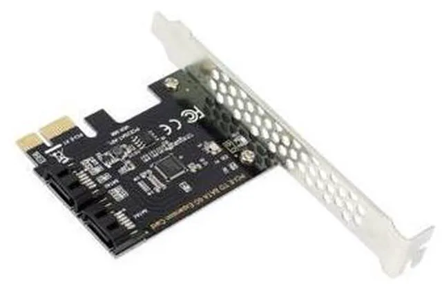 Alt view image 6 of 7 - Weastlinks PCI-E to SATA3.0 Adapter Card PCI Express X16 to SATA3.0 7Pin 2 Ports SATA III 6G Expansion Card for PC Desktop