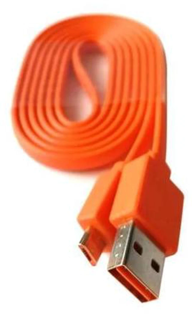 Alt view image 2 of 4 - 100cm Orange USB Power Charger Cable Cord Line Charging Cable for JBL Charge 3+ Flip3 Flip2 Bluetooth-compatible Speaker
