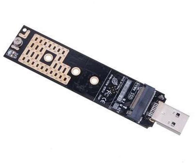 Alt view image 4 of 5 - M.2 NVME to USB Adapter M-Key M.2 NGFF NVME to USB 3.1 Card Reader 10Gbps M.2 USB Adapter for Windows XP 7 8 10, MAC OS