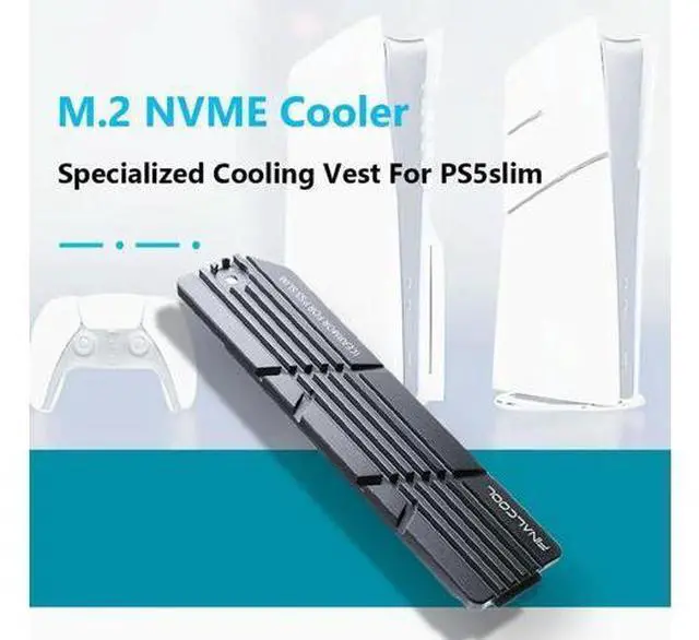 Main image of For PS5 Slim SSD Heatsink with Thermal Silicone Pads Solid State Drive Cooler Cooling Accessories Kit for 2280 M.2 NVMe SSD