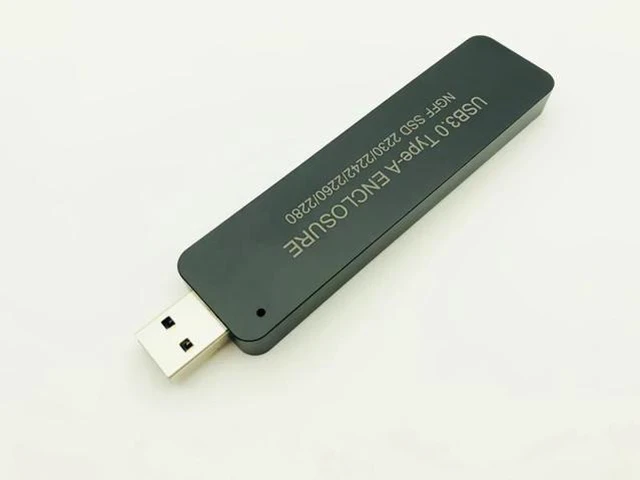 Alt view image 2 of 6 - SSD Case NGFF M.2 to USB3.0 Type-A SSD Disk External Enclosure Storage Case Converter Adapter Support 2230 2242 2260 2280 SSD M2