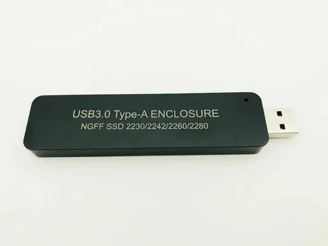 Alt view image 3 of 6 - SSD Case NGFF M.2 to USB3.0 Type-A SSD Disk External Enclosure Storage Case Converter Adapter Support 2230 2242 2260 2280 SSD M2