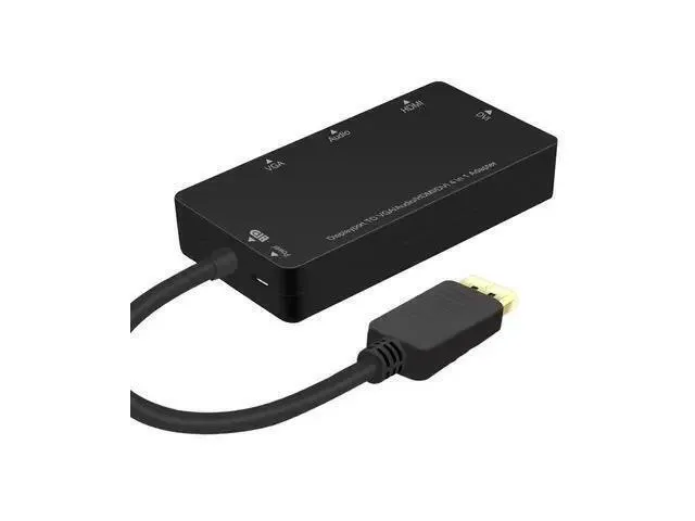 Alt view image 6 of 6 - (DP to 4 in 1)Displayport Male to DVI HDMI VGA Audio Female Adapter DP to HDMI Display Port to VGA Cable Converter For PC Projector TV Monitor