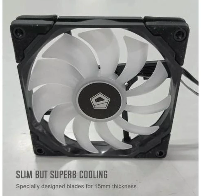 Alt view image 2 of 3 - PC Radiator CPU Cooling Fan ARGB 4PIN PC Case Heat Cooling Fan Desktop CPU/GPU Chassis Radiator Cooler