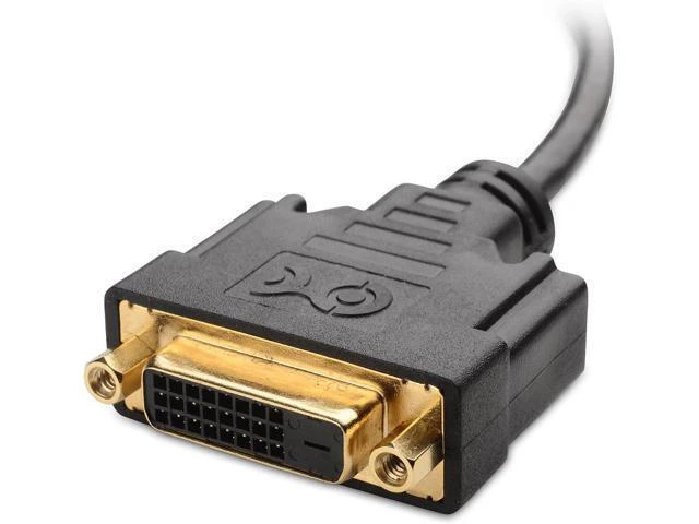 Alt view image 4 of 5 - 2-Pack Bi-Directional HDMI to DVI Male to Female DVI to HDMI Female to Male Cable Adapter - 5 Inches