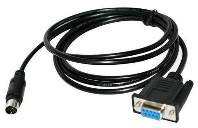 Main image of D-SUB 9 PIN DB9 FEMALE TO MINI DIN 8P MD8 MALE ADAPTER RS232 SERIAL DATA TRANSFER CABLE FOR APPLE QUICKTAKE 100 150 CAMERA TO PC 0.8M Length(1.8M Length)