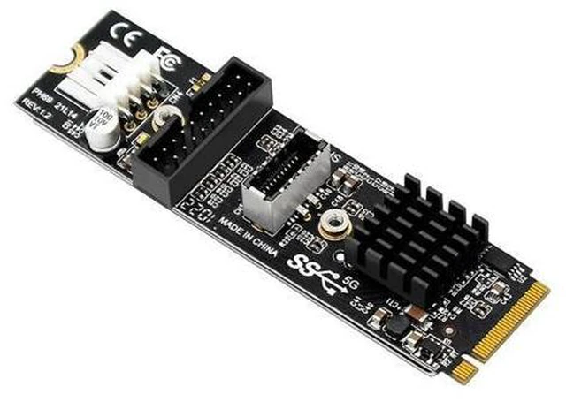 Main image of FOR 5Gbps Type-E USB 3.1 Front Panel Socket USB 2.0 to NVME NGFF M-Key Express Card VL805 M.2 Adapter for Motherboard