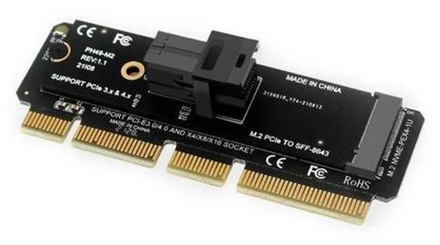 Main image of FOR Upgrade Your Desktop Adapter: M.2 Mkey NVME to SFF-8643 U.2 PCIE 4.0 to SFF8643 U.2 Backward 3.0 Strong Compatibility