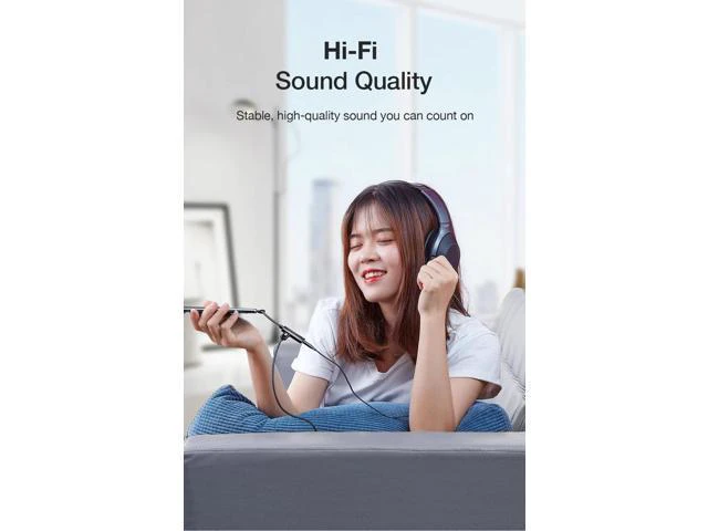 Alt view image 3 of 5 - USB Type C to 3.5mm Jack Headphones Adapter Cable AUX Audio For S8 S9 Note10 Type-C Fast Charger Cable