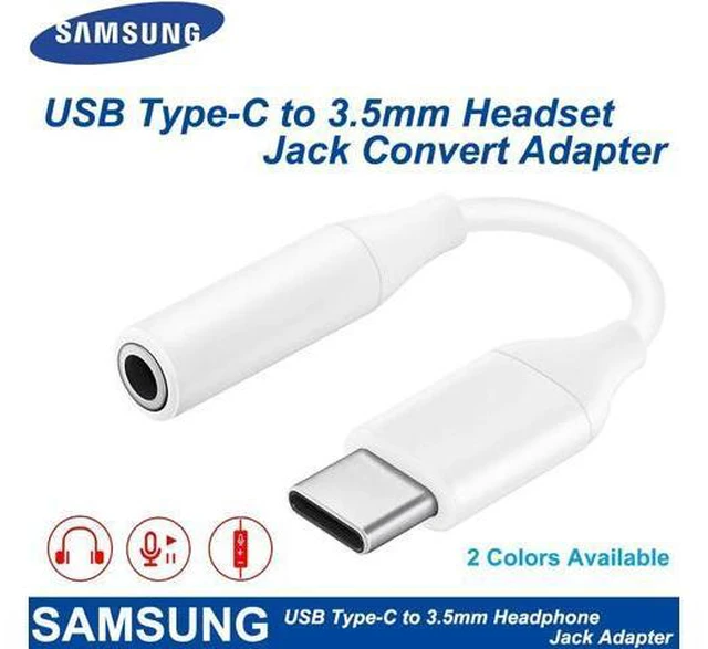 Main image of 100% USB Type C Male To 3.5mm Earphone AUX Audio Cable USB C to 3.5 Adapter Converter For Galaxy A60 A6S A80 Note 10 Pro