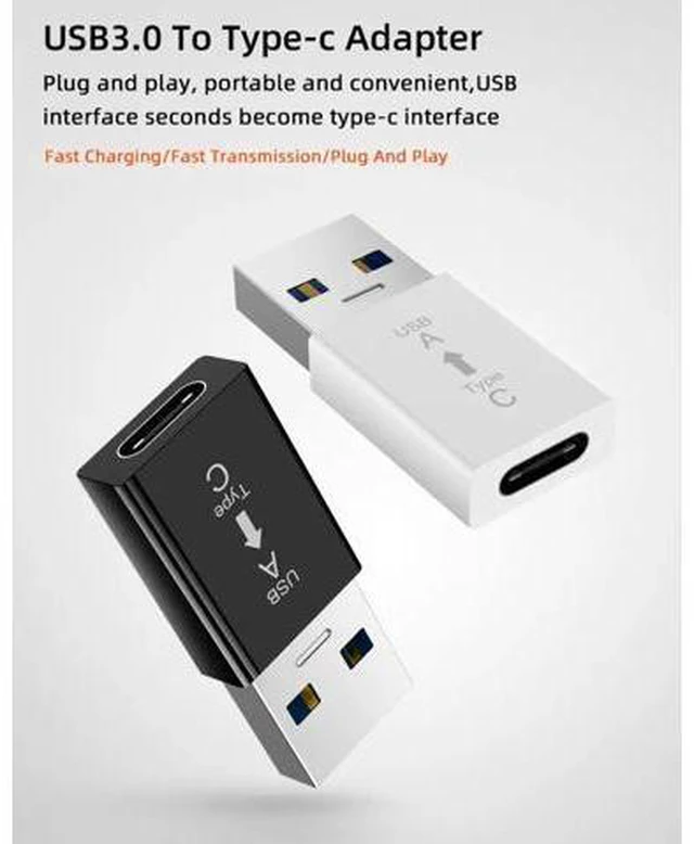 Alt view image 4 of 5 - Jack To USB Plug 3.0A Adapter Female To Male Connector Charging Cable Transfer Connectors For PC Socket Molephone TXTB1