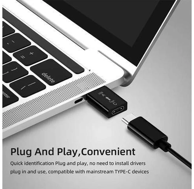 Alt view image 3 of 5 - Jack To USB Plug 3.0A Adapter Female To Male Connector Charging Cable Transfer Connectors For PC Socket Molephone TXTB1