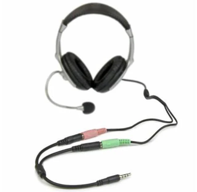 Alt view image 2 of 5 - 3.5mm Audio Splitter Cable For Computer Jack 3.5mm 1 Male To 2 Female Y Splitter Cable Headset Mic Splitter Adapter