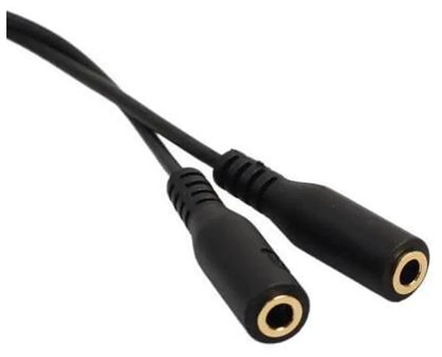 Alt view image 5 of 5 - 3.5mm Audio Splitter Cable For Computer Jack 3.5mm 1 Male To 2 Female Y Splitter Cable Headset Mic Splitter Adapter