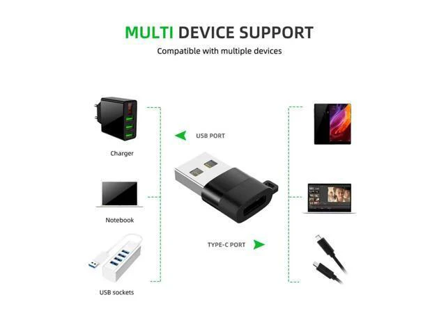 Alt view image 5 of 5 - 1PC Type C OTG Adapter USB C Male To Micro USB Female Cable Portable Hook Lock Converters For Macbook PC