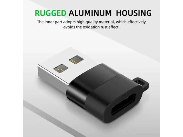 Alt view image 4 of 5 - 1PC Type C OTG Adapter USB C Male To Micro USB Female Cable Portable Hook Lock Converters For Macbook PC