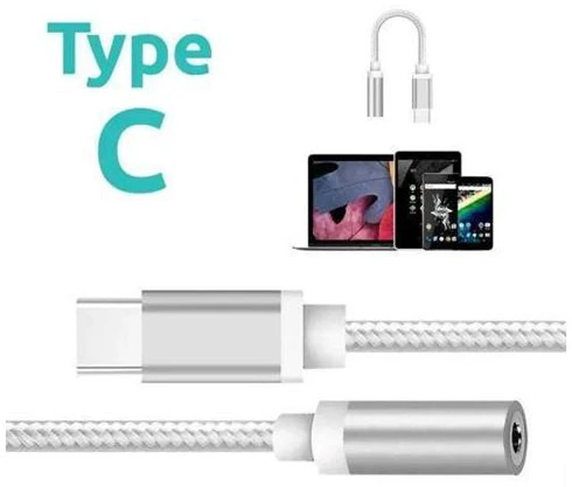 Main image of C 3.5mm Aux Adapter Usb C To 3.5MM Headphone Jack Adapter Audio Cable for LeEco