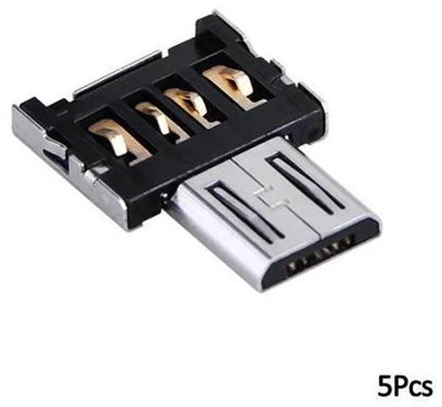 Main image of 5PCS Mini Micro USB to USB Connector OTG Cable USB OTG Adapter For