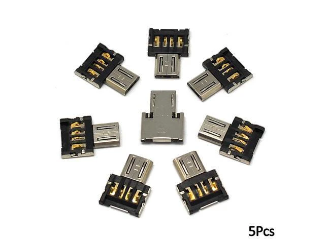 Alt view image 2 of 5 - 5PCS Mini Micro USB to USB Connector OTG Cable USB OTG Adapter For