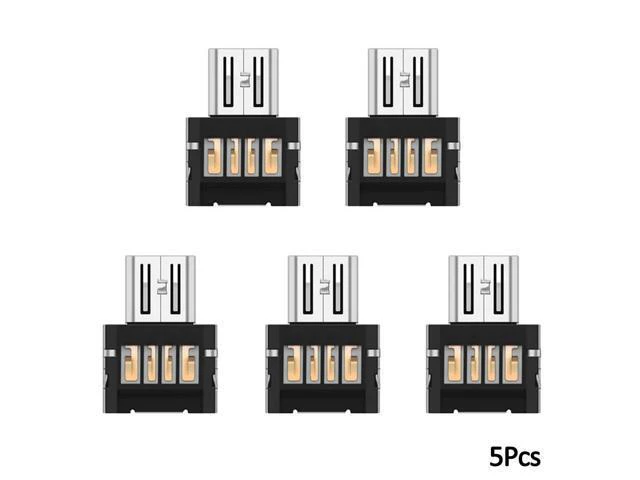 Alt view image 3 of 5 - 5PCS Mini Micro USB to USB Connector OTG Cable USB OTG Adapter For