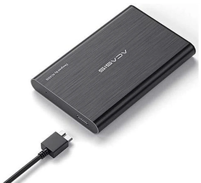 Alt view image 2 of 5 - 500GB USB3.0 2.5" Portable External Hard Drive for Desktop Laptop HDD Hard Disk (500GB, Black)