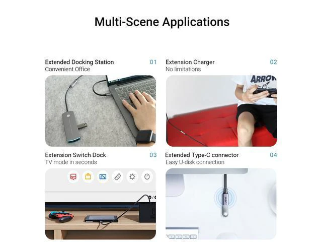 Alt view image 5 of 7 - USB C Extension Cable Type C Extender Male to Female USB 3.1 Gen 2 10Gbps Data Transfer 60W Fast Charging for iPad Laptop