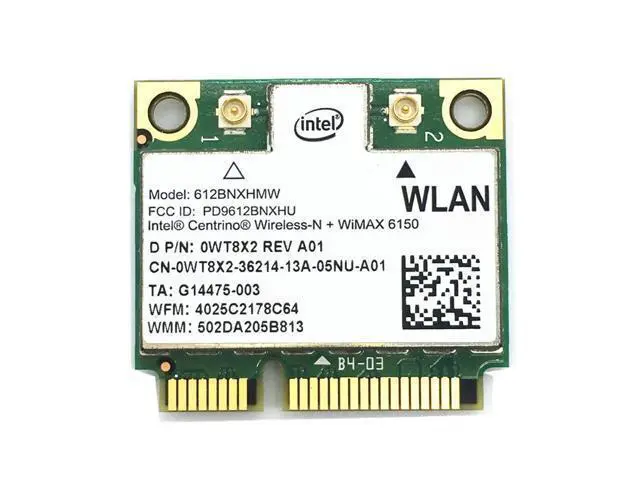 Alt view image 2 of 2 - For Centrino Intel 6150 612BNXHMW Wireless 300Mbps 802.11 b/g/n Half MINI PCI-E WLAN Wifi Network Card