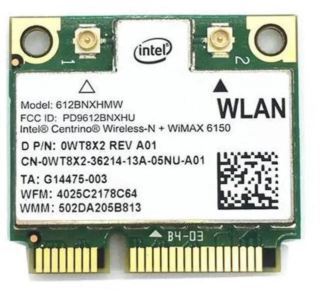 Main image of For Centrino Intel 6150 612BNXHMW Wireless 300Mbps 802.11 b/g/n Half MINI PCI-E WLAN Wifi Network Card