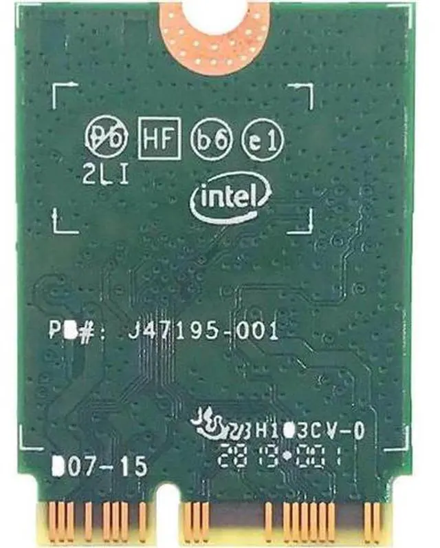 Alt view image 2 of 5 - Dual Band Wireless AC 9560 for Intel 9560NGW 802.11ac NGFF: CNVI 2.4G/5G 2x2 WiFi Card Bluetooth 5.0 + Antennas