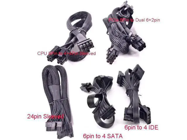 Alt view image 6 of 7 - PCI-e 6Pin Male 1 to 3 SATA 15Pin Power Supply Cable for CORSAIR CS CX HX RM Series CS450M CS550M CS650M CS750M CS850M CX450M CX650MX CX750M HX1050 HX850 HX750 HX650 RM450 RM550