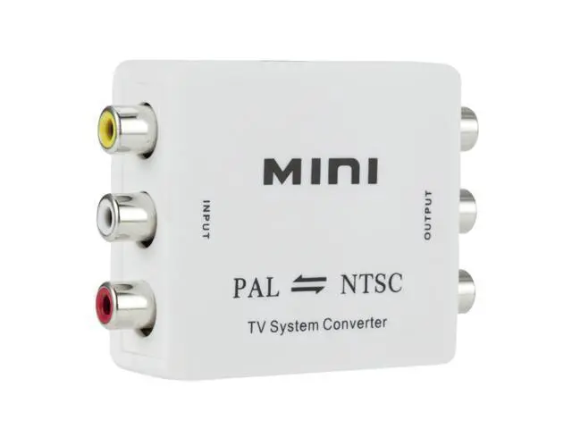 Alt view image 2 of 4 - Mini Portable PAL To NTSC or NTSC TO PAL Bi-directional Dual-Way TV Format Video System Converter Composite Connection