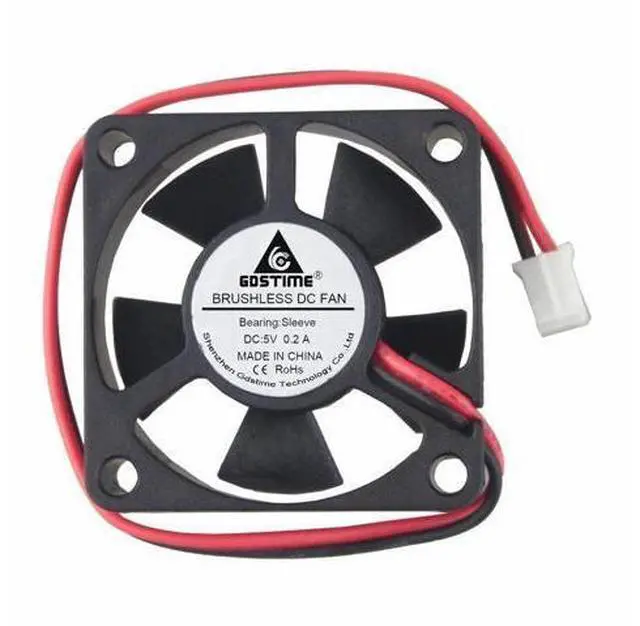 Alt view image 5 of 6 - 2 Pieces 3.5cm 35x35x10mm 5V Brushless DC Cooling Fan 35mm x 10mm 3510 Mini Cooler 2Pin 2.0