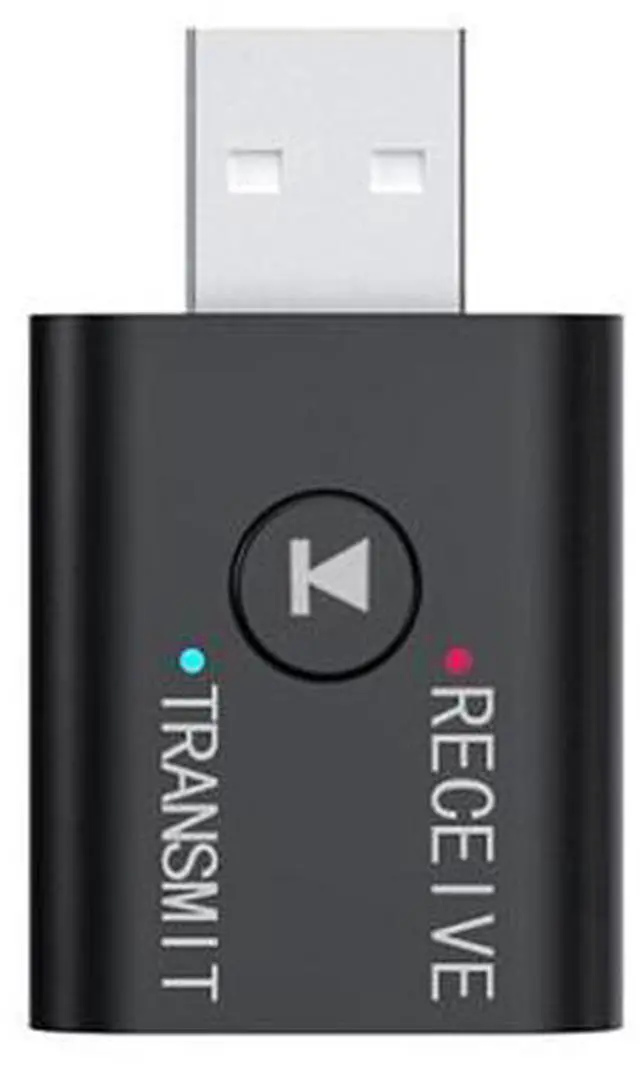 Alt view image 2 of 4 - TR6 bluetooth 5.0 USB Transmitter Receiver Player 3.5mm AUX Jack Wireless Audio Music Adapter for Car Wired Speaker PC TV