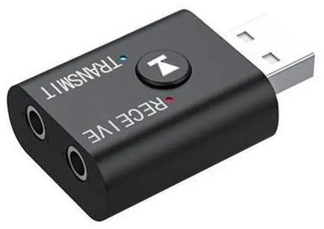 Alt view image 3 of 4 - TR6 bluetooth 5.0 USB Transmitter Receiver Player 3.5mm AUX Jack Wireless Audio Music Adapter for Car Wired Speaker PC TV