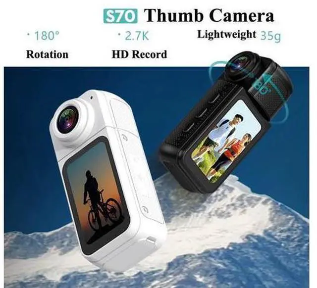 Main image of S70 Thumb Action Camera Wireless WIFI Magnetic Suction Neck Mini Cam Wearable Camcorder Sports DV Cycling Small BodyCam Outdoor Video Recorder