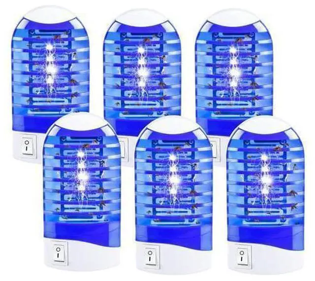 Main image of 2026 New Bug Zapper Indoor Plug in Mosquito Killer Mosquito Zapper with Bug Lights, Electronic Fly Traps Indoor for Home, Living Room, Kitchen, Baby Room, Bedroom, Office, Flying Insect Trap (6Pack)