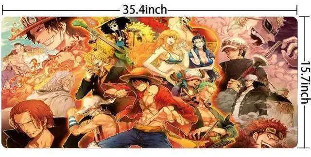 Main image of Extended Large Mouse Pad, Gaming Mouse Pad, Full Desk Keyboard Mouse Pad, XXL Bigmouse Pad with Anime, Waterproof and Anti-Skid for Office Desk Decor (35.4×15.75×0.1 inch)