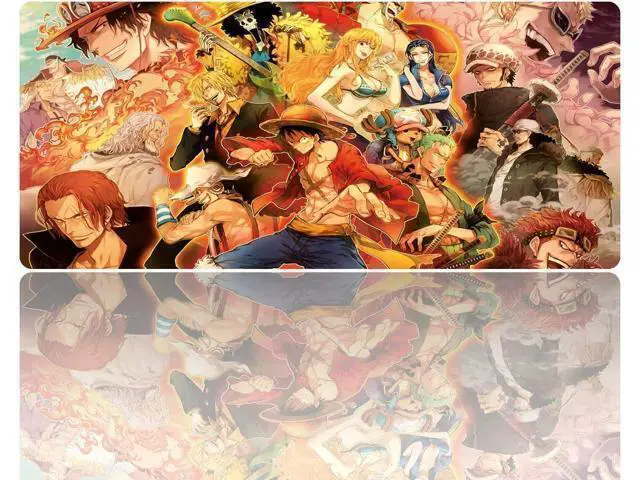 Alt view image 2 of 5 - Extended Large Mouse Pad, Gaming Mouse Pad, Full Desk Keyboard Mouse Pad, XXL Bigmouse Pad with Anime, Waterproof and Anti-Skid for Office Desk Decor (35.4×15.75×0.1 inch)