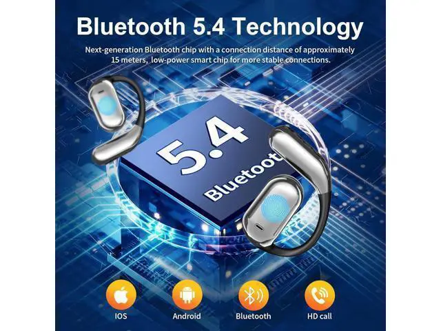 Alt view image 3 of 7 - AI Language Translation Earbuds & LCD Touch Screen OWS Real-Time Translator for 144 Languages & Accents Headphones Translator Ideal for Travel, Business, Learning Translation Earphones, iOS/Android