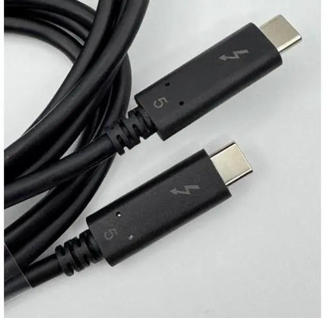 Main image of Orginal Thunderbolt 5 Ultra Soft silver Plated Coaxial 80Gb Full function Dual-Cable Data Cable 240W Fast Charging &K Projection Screen